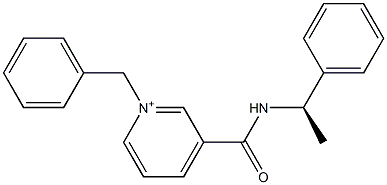 1-Benzyl-3-[N-[(R)-1-phenylethyl]carbamoyl]pyridinium Structure