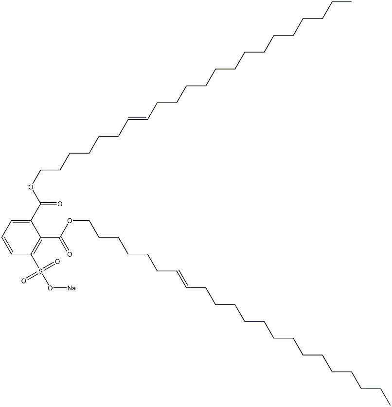 3-(Sodiosulfo)phthalic acid di(7-docosenyl) ester 구조식 이미지