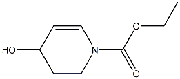 1,2,3,4-Tetrahydro-4-hydroxypyridine-1-carboxylic acid ethyl ester 구조식 이미지