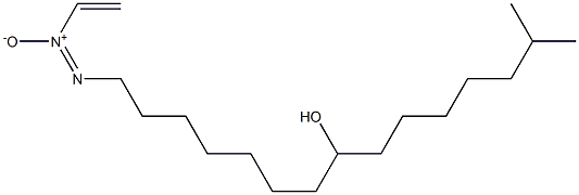 14-Methyl-1-[ethenyl-ONN-azoxy]pentadecan-8-ol Structure