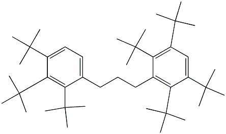 1-(2,3,5,6-Tetra-tert-butylphenyl)-3-(2,3,4-tri-tert-butylphenyl)propane 구조식 이미지