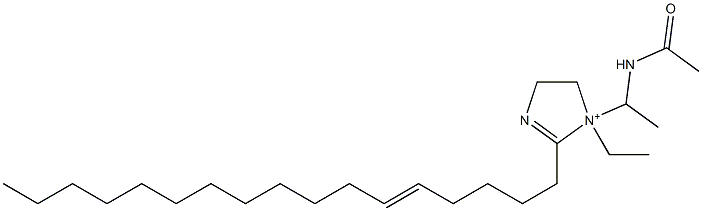 1-[1-(Acetylamino)ethyl]-1-ethyl-2-(5-heptadecenyl)-2-imidazoline-1-ium Structure