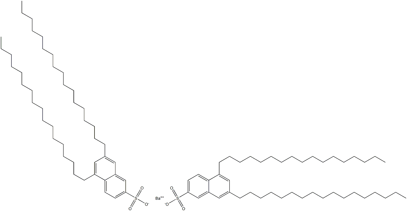 Bis(5,7-diheptadecyl-2-naphthalenesulfonic acid)barium salt 구조식 이미지