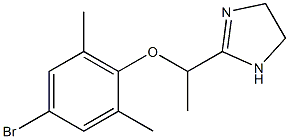 2-[1-(4-Bromo-2-methyl-6-methylphenoxy)ethyl]-2-imidazoline Structure