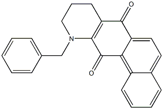 8,9,10,11-Tetrahydro-11-benzylnaphtho[2,1-g]quinoline-7,12-dione Structure