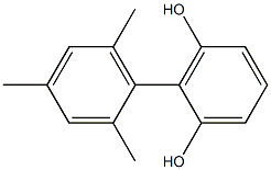 2-(2,4,6-Trimethylphenyl)benzene-1,3-diol Structure