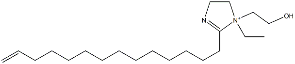 1-Ethyl-1-(2-hydroxyethyl)-2-(13-tetradecenyl)-2-imidazoline-1-ium Structure