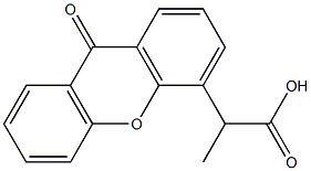 2-(9-Oxo-9H-xanthen-4-yl)propionic acid Structure