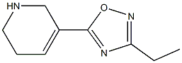 3-Ethyl-5-[(1,2,5,6-tetrahydropyridin)-3-yl]-1,2,4-oxadiazole Structure