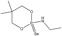 5,5-Dimethyl-2-ethylamino-1,3,2-dioxaphosphorinane 2-selenide Structure
