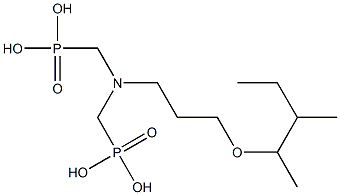 [[[3-(1,2-Dimethylbutoxy)propyl]imino]bis(methylene)]bisphosphonic acid Structure