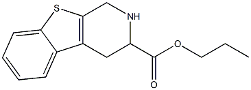 1,2,3,4-Tetrahydro[1]benzothieno[2,3-c]pyridine-3-carboxylic acid propyl ester 구조식 이미지