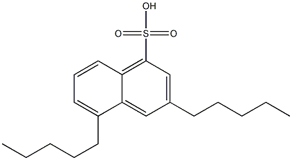 3,5-Dipentyl-1-naphthalenesulfonic acid Structure