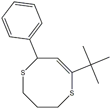 4-tert-Butyl-2-phenyl-7,8-dihydro-2H,6H-1,5-dithiocin Structure