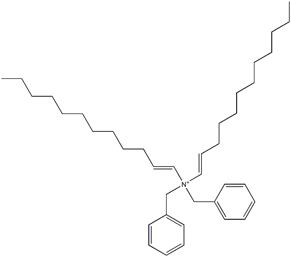 Di(1-dodecenyl)dibenzylaminium 구조식 이미지