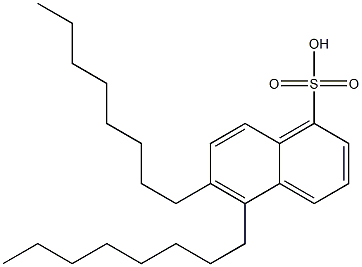 5,6-Dioctyl-1-naphthalenesulfonic acid 구조식 이미지