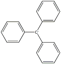 Triphenylmethyl cation 구조식 이미지