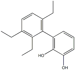 3-(2,3,6-Triethylphenyl)benzene-1,2-diol Structure