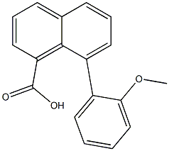 8-(2-Methoxyphenyl)-1-naphthoic acid 구조식 이미지