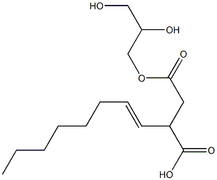 3-(1-Octenyl)succinic acid hydrogen 1-(2,3-dihydroxypropyl) ester Structure