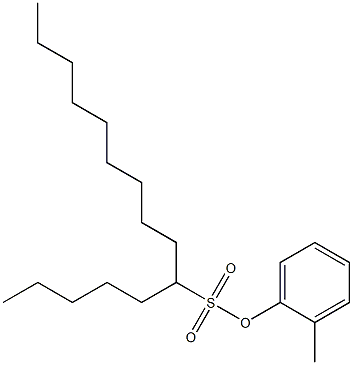 6-Pentadecanesulfonic acid 2-methylphenyl ester 구조식 이미지