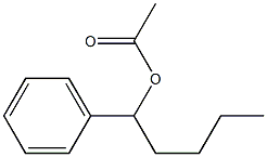 Acetic acid 1-phenylpentyl ester 구조식 이미지