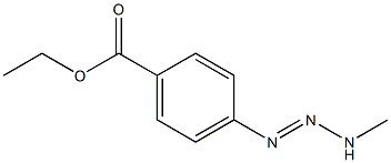 4-[3-Methyl-1-triazenyl]benzoic acid ethyl ester Structure