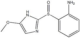 5-Methoxy-2-[[2-[amino]phenyl]sulfinyl]-1H-imidazole 구조식 이미지