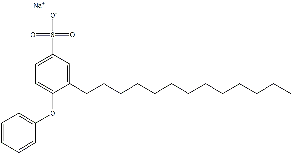 4-Phenoxy-3-tridecylbenzenesulfonic acid sodium salt Structure