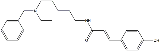 N-[5-(Ethylbenzylamino)pentyl]-3-(4-hydroxyphenyl)acrylamide Structure