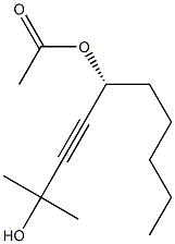 (R)-2-Methyl-3-decyne-2,5-diol 5-acetate 구조식 이미지