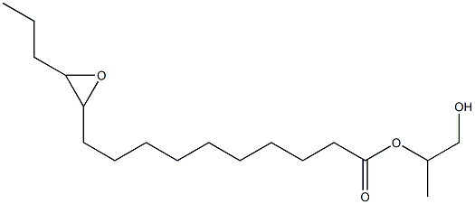 11,12-Epoxypentadecanoic acid 2-hydroxy-1-methylethyl ester Structure