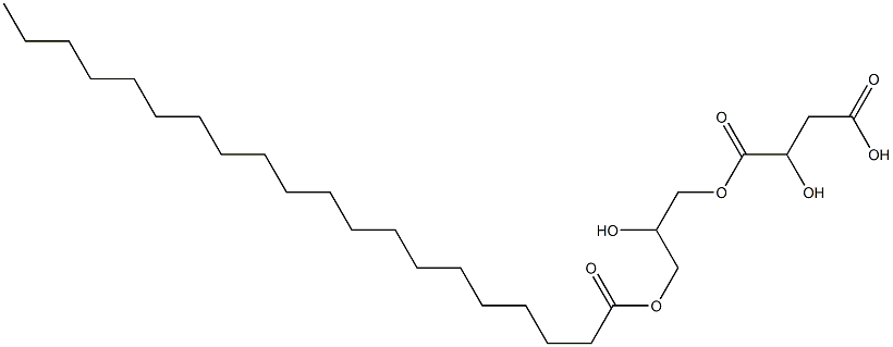 D-Malic acid hydrogen 1-(2-hydroxy-3-icosanoyloxypropyl) ester Structure