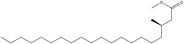 [R,(+)]-3-Methylicosanoic acid methyl ester 구조식 이미지