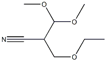 3-Ethoxy-2-(dimethoxymethyl)propiononitrile Structure