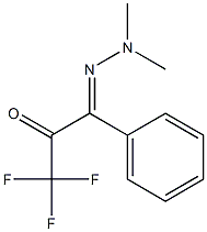 1,1,1-Trifluoro-3-phenyl-3-(2,2-dimethylhydrazono)-2-propanone Structure