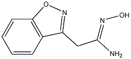 N-Hydroxy-1,2-benzisoxazole-3-ethanimidamide 구조식 이미지