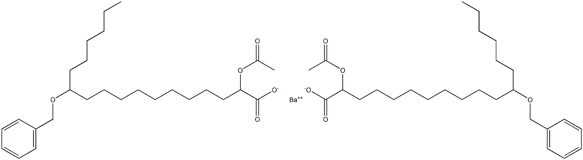 Bis(12-benzyloxy-2-acetyloxystearic acid)barium salt 구조식 이미지