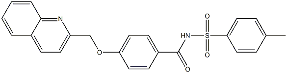 4-(2-Quinolinylmethoxy)-N-(p-tolylsulfonyl)benzamide Structure