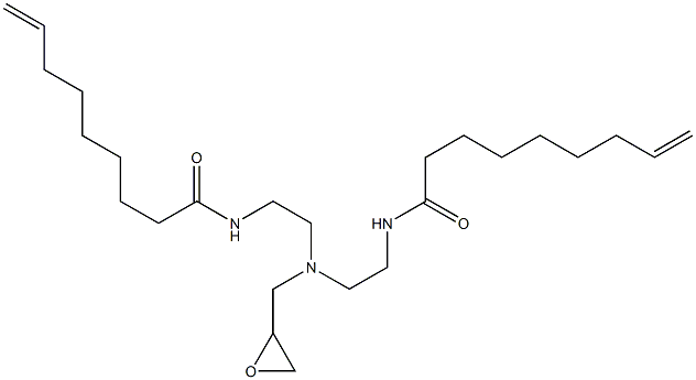 N,N'-[(Oxiran-2-ylmethylimino)bis(2,1-ethanediyl)]bis(8-nonenamide) 구조식 이미지