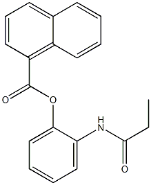 1-Naphthoic acid 2-propanoylaminophenyl ester 구조식 이미지