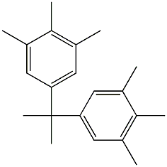 5,5'-Isopropylidenebis(1,2,3-trimethylbenzene) 구조식 이미지