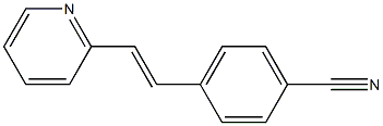 4-[2-(2-Pyridinyl)ethenyl]benzonitrile 구조식 이미지