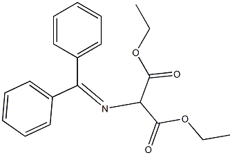 2-[(Diphenylmethylene)amino]malonic acid diethyl ester Structure