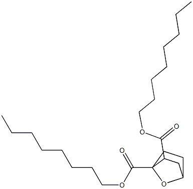 7-Oxabicyclo[2.2.1]heptane-1,2-dicarboxylic acid dioctyl ester 구조식 이미지