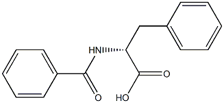 N-Benzoyl-D-phenylalanine 구조식 이미지