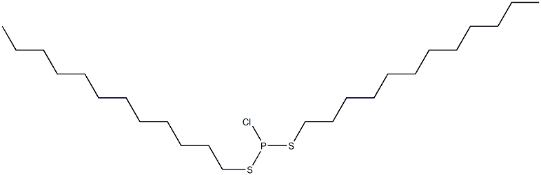 Chlorobis(dodecylthio)phosphine 구조식 이미지