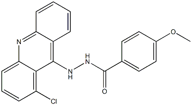 N'-(1-Chloroacridin-9-yl)-4-methoxybenzhydrazide Structure