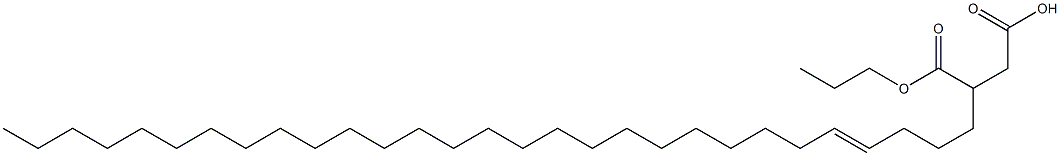 3-(4-Nonacosenyl)succinic acid 1-hydrogen 4-propyl ester Structure