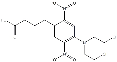 4-[Bis(2-chloroethyl)amino]-2,5-dinitrobenzenebutyric acid Structure